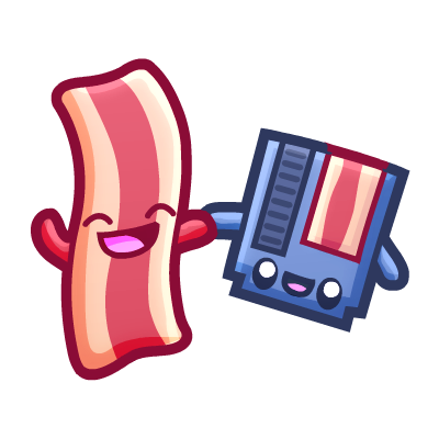 Bacon and Games logo