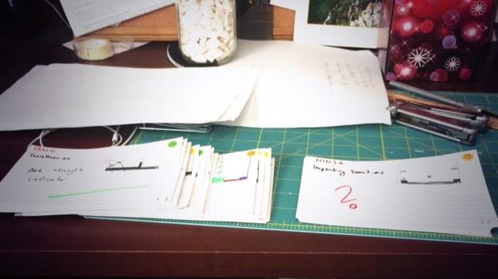 Old photos of me organizing levels for Lazy Thief