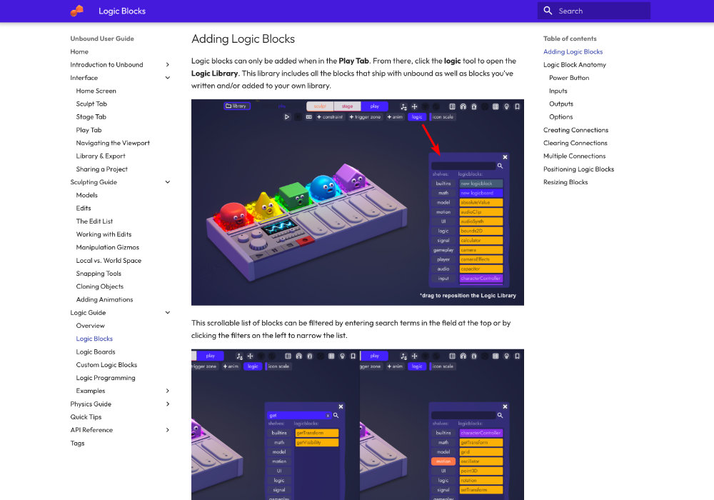 Annotated documentation helped explain unfamiliar tool behavior through practical examples.